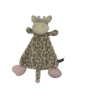 Demdaco Flat Giraffe Lovey Security Blanket Soother Rattle Soft